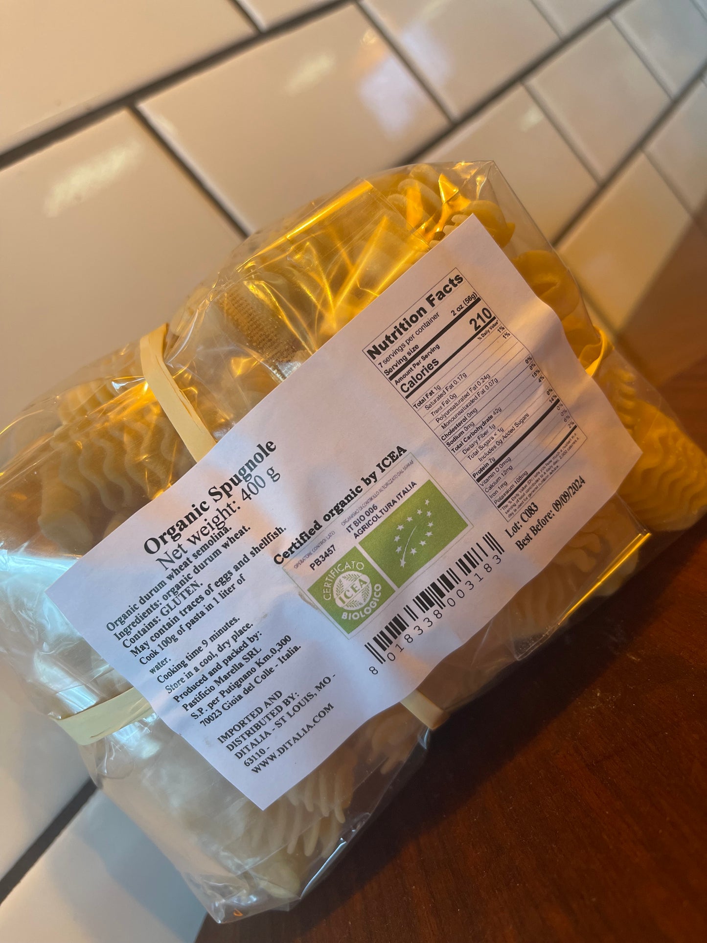 Bottega Ditalia - Imported Italian Spugnole Organic Pasta