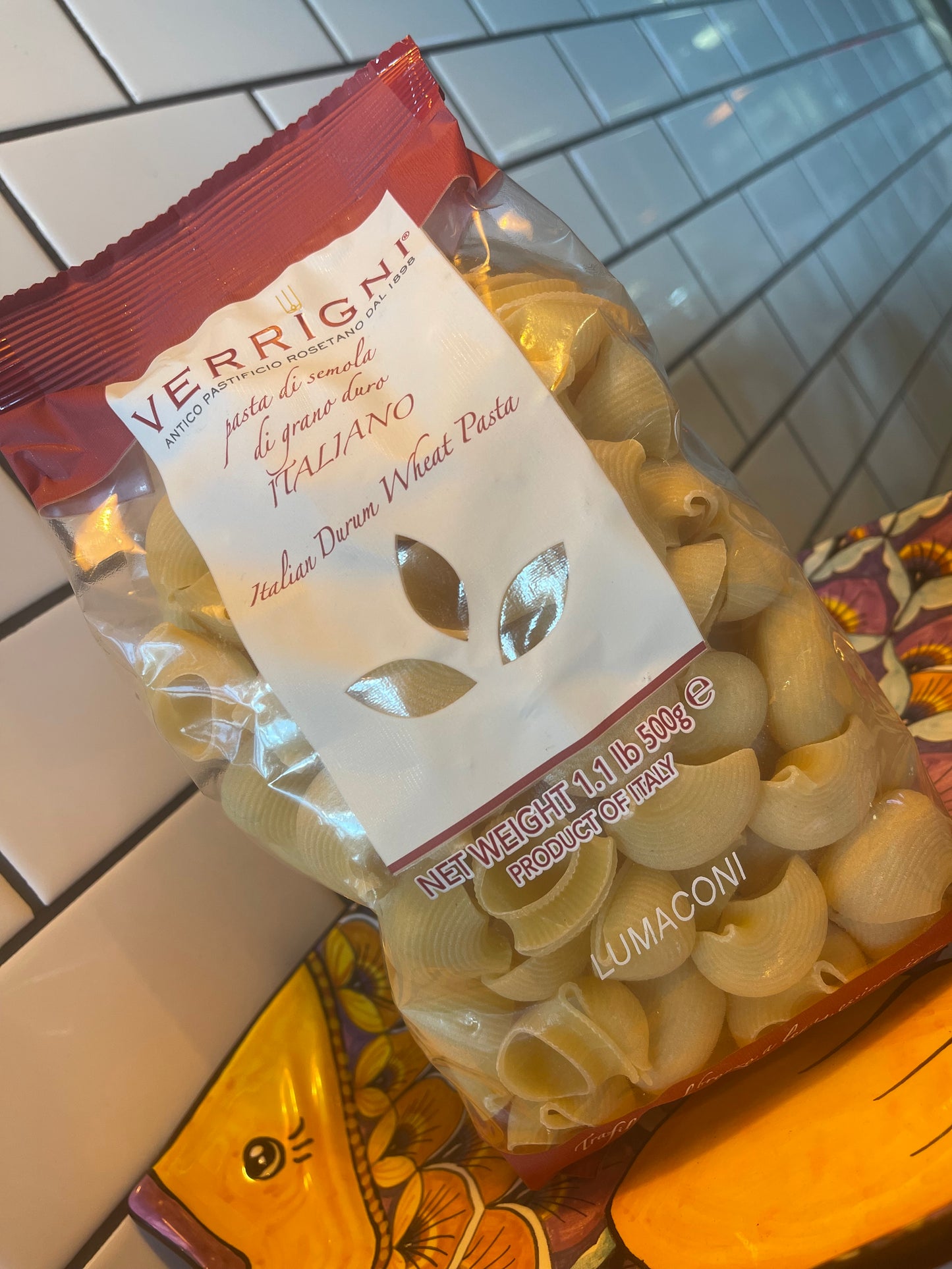 Verrigni Pasta - Lumaconi Imported Italian Durum Wheat Pasta