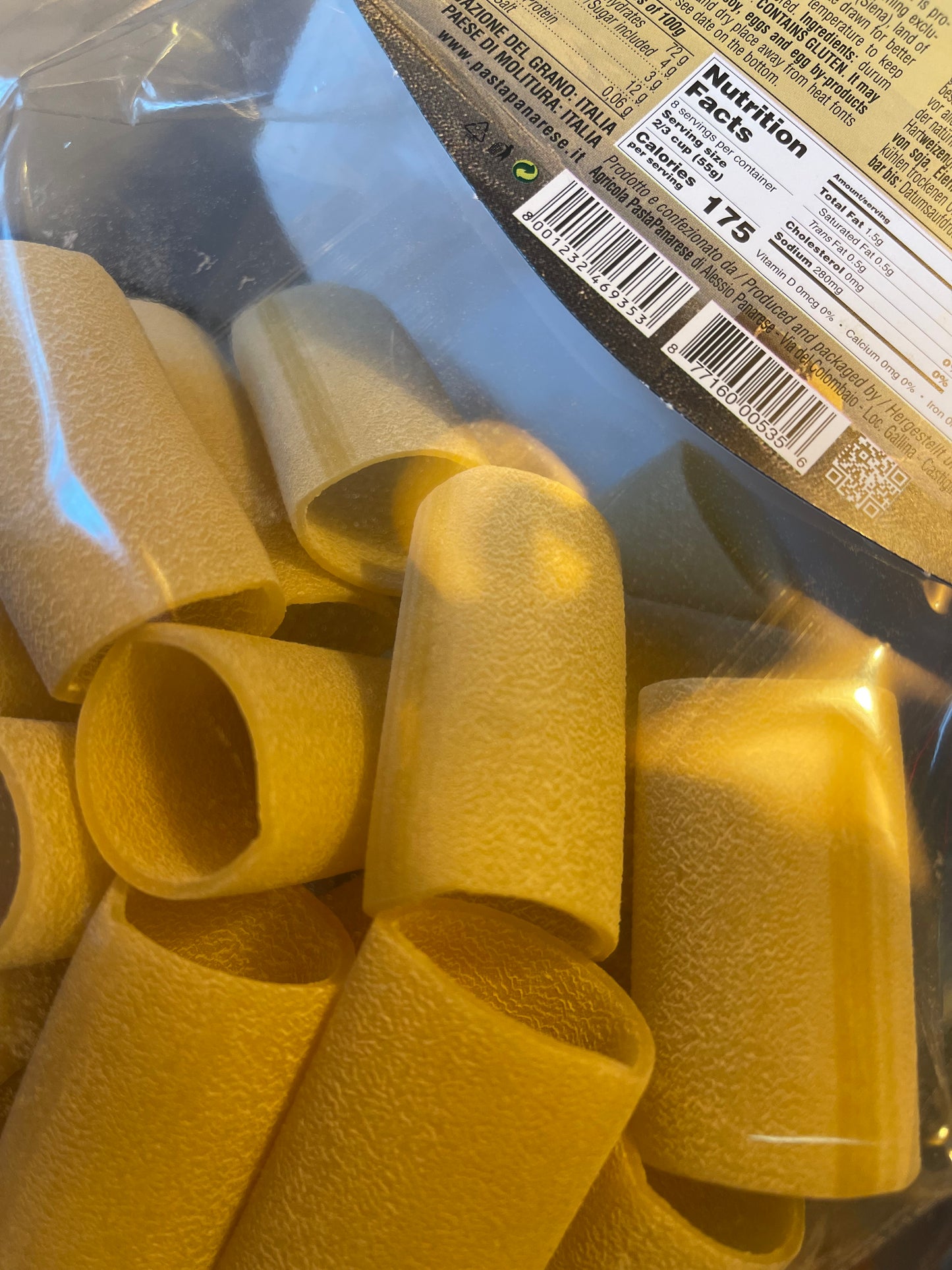 Pasta Panarese - Imported Italian Paccheri Pasta