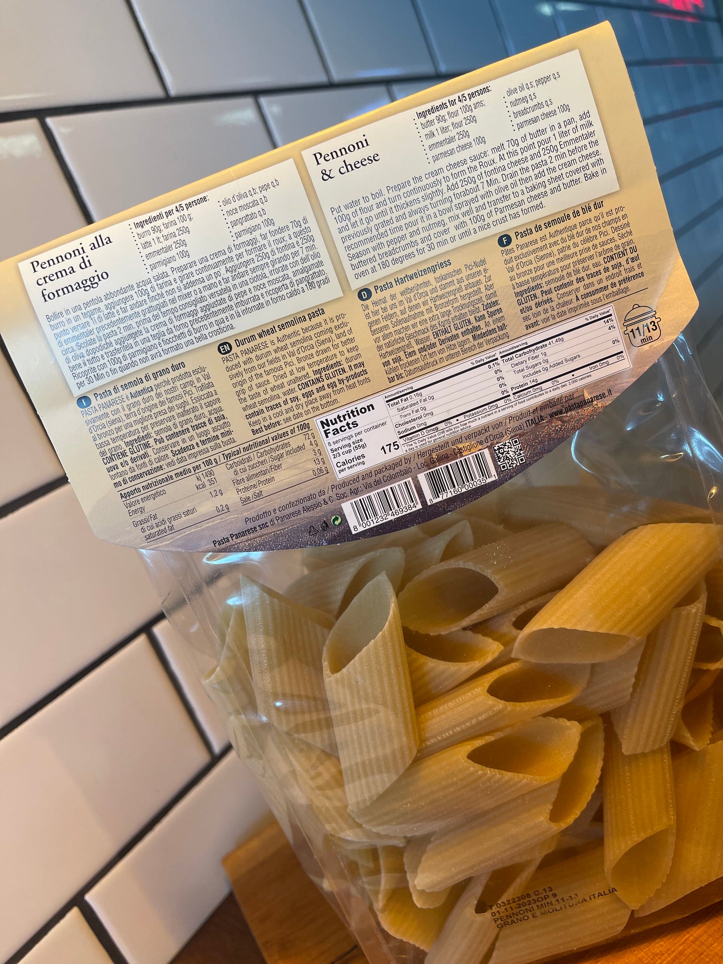 Pasta Panarese - Imported Italian Pennoni Pasta